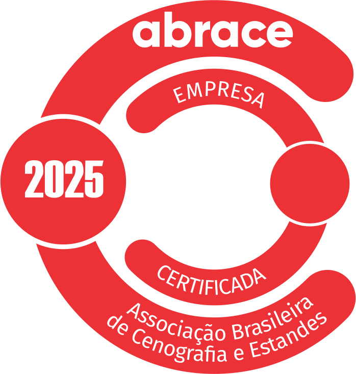 Selo ABRACE 2025, Empresa Certificada, Associação Brasileira de Cenografia e Estandes